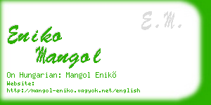 eniko mangol business card